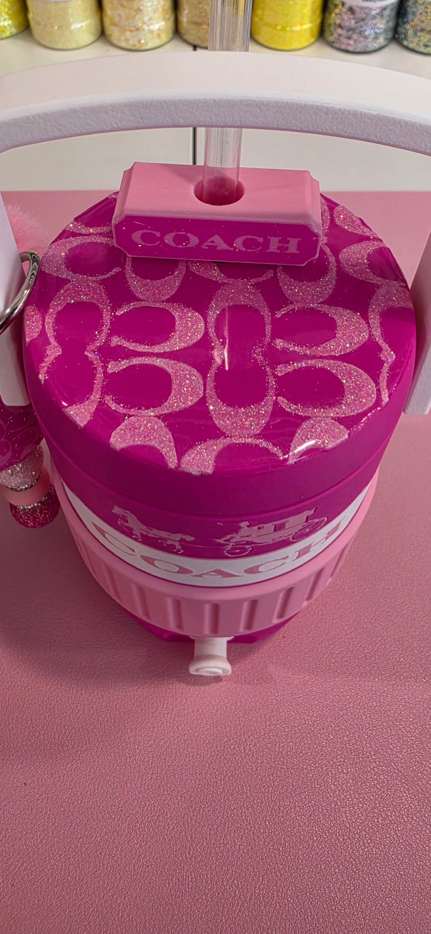 Pink 3D printed 12oz Can Cooler